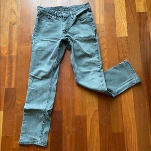 Levi’s 511 Gray Wash Jeans, 32 x 30